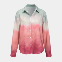 Ombre Long Sleeve Shirt -Women's Clothing Store e8e8bf56 3013 4070 9180 996106c1d7c5