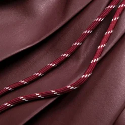 Solid Faux Leather Pleated High Waist Tie-Up Skirt -Women's Clothing Store e96d465d e079 45e5 815c eb212d4db4ac