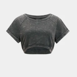 Solid Short Sleeve Crop T-Shirt -Women's Clothing Store eac15a68 4de6 49bb 9ff2 a4f5a253b8aa