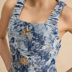 Floral Pattern Button Denim Dress -Women's Clothing Store eaecaf64 e6f3 4fb0 97be d4f8fc8c86e7