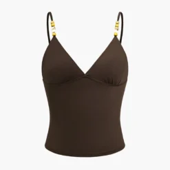 Beaded V-Neck Cami Top