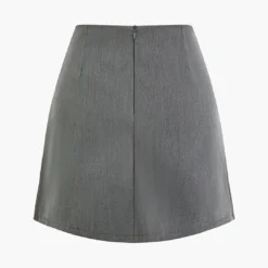 Solid Pleated Tie Mini Skirt -Women's Clothing Store ec28e67f 485d 4448 918f 8b66ca784ca5