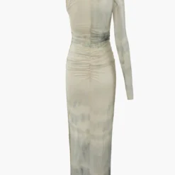 Printed Asymmetric One Shoulder Maxi Dress -Women's Clothing Store ec98e3bb af96 40f3 9378 546211fbe682