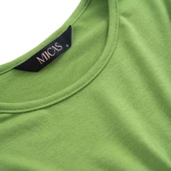 Metallic Decor Ruched Short Sleeve T-Shirt -Women's Clothing Store ef4d873d 7254 4c98 a5d1 8cbe94044c30