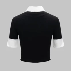 Contrast Short Sleeve T-shirt -Women's Clothing Store f0dfbfda 86c3 45d6 982a 2b3652f3b8c5