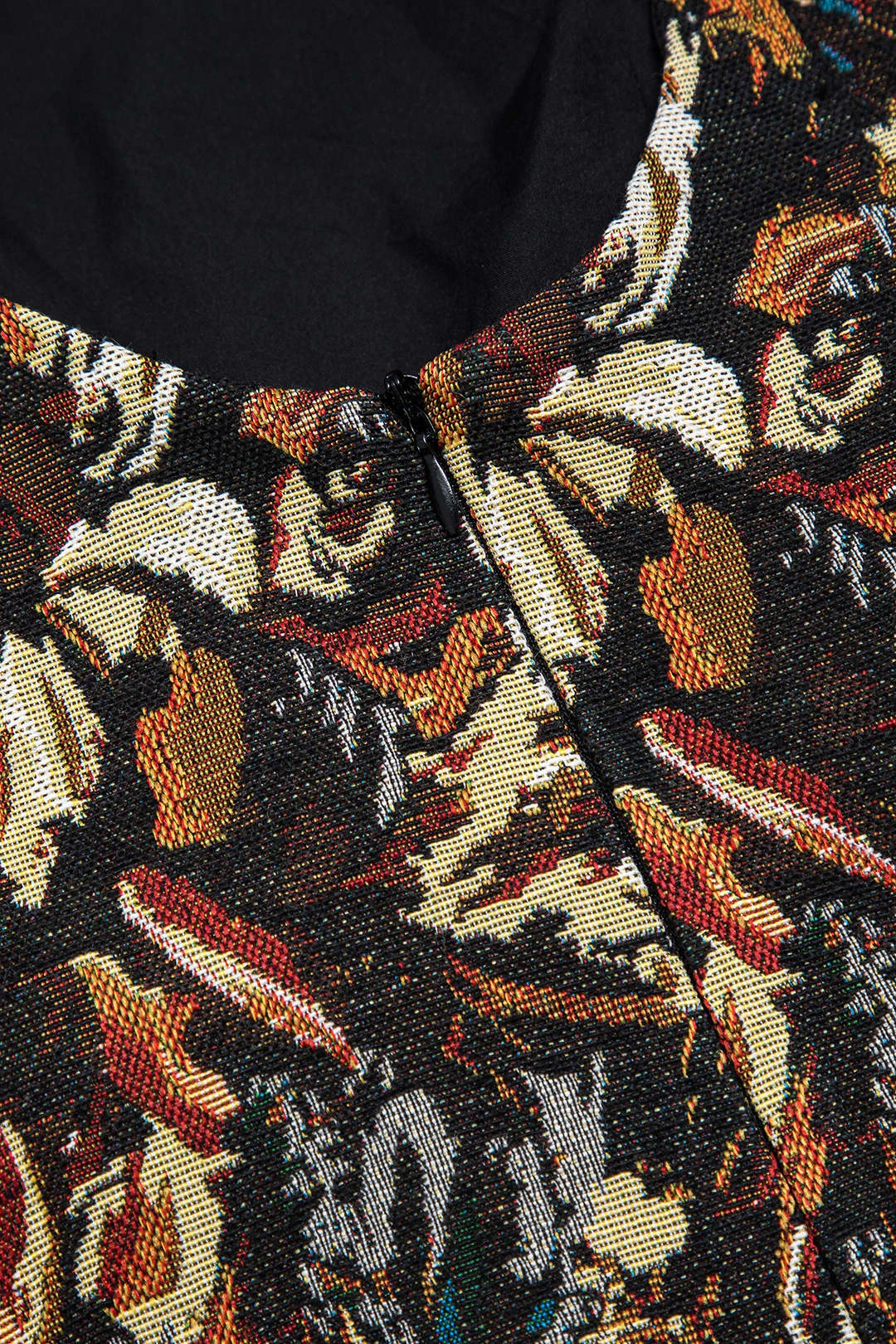 Jacquard Ruched Sleeveless Mini Dress 7 Jacquard Ruched Sleeveless Mini Dress - Image 7