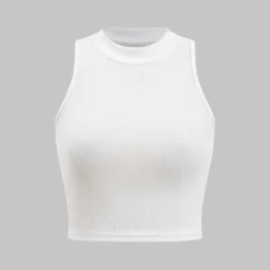 Basic Textured Sleeveless Tank Top