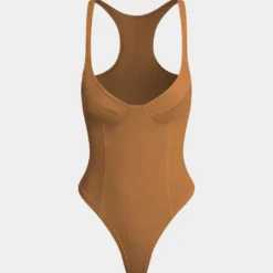 Basic Solid Deep-V Neck Bustier Bodysuit -Women's Clothing Store f27e44bf 8f2e 4340 9350 8954e40fae42