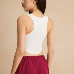 Letter Print Crop Tank Top -Women's Clothing Store f40575b3 bf4c 4d0e 8212 e77b2638a27f