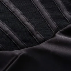 Satin Mesh Ruched Corset Mini Dress -Women's Clothing Store f6394bce e328 4394 885a bcceade3982d