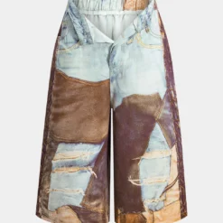 Chain Print Wide Leg Shorts -Women's Clothing Store f64232fd aca2 4041 91f5 ab6c2699076a