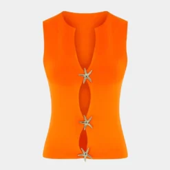 Zipper Detail Tank Top