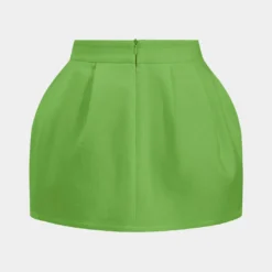 Linen Ruched Zipper Skirt -Women's Clothing Store f7cac782 0066 4725 8212 74c2cf522ac7