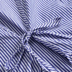 Stripes Print Embroidery Short-Sleeve Shirt -Women's Clothing Store f8e237f4 6c60 4fa3 9a20 20af676c3cfa