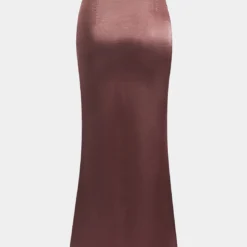 Solid Satin Zipper Skirt -Women's Clothing Store f9e0799c 10d6 4d64 8cbe 59306dc1e4ba