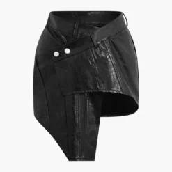Asymmetrical Faux Leather Mini Skirt -Women's Clothing Store f9edc71d 3cbf 4451 80aa 7278700d4926