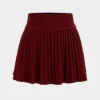 Basic Knit Pleated Skirt