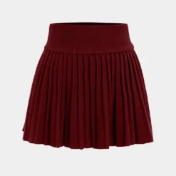 Basic Knit Pleated Skirt