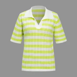 Knit Color Block Short-Sleeve Top