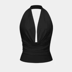 Backless Halter Deep V Tank Top -Women's Clothing Store fbeedcf5 828b 4927 91be 7e10a9003c94