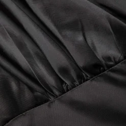 Satin Button Ruched Mini Dress -Women's Clothing Store fd15fbb1 ba7b 4a2a 8651 63975e3196eb