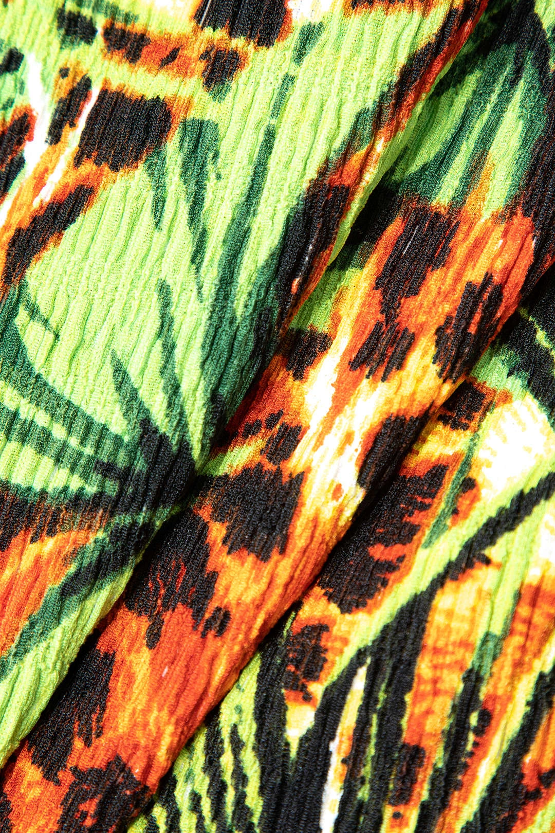 Palm Leaf Print Fringe Knot Mini Skirt 4 Palm Leaf Print Fringe Knot Mini Skirt - Image 4